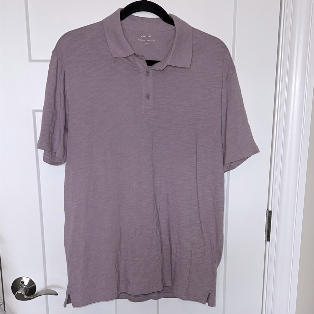 NWOT Vince Purple Short Sleeve Polo